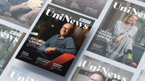 April 2024 UniNews featuring George Laking