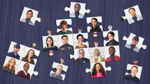 Jigsaw puzzle with selected Liggins Institute staff and students