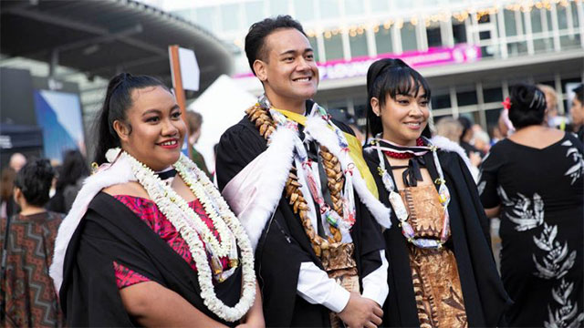 A group of graduating students