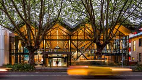 Exterior of B201 Arts and Education Building from Symonds Street