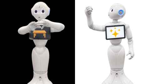 Humanoid robots using sign language