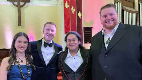  Holly Evans, Jack Doyle, Samuel Mataele and Samuel Downes.