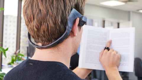 FingerReader gives blind persons the ability to read and identify objects while keeping their ears open to the world, making them less dependent.