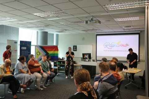 a meeting of the rainbow staff and student networks