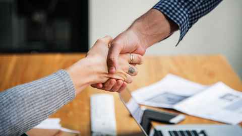 People shaking hands