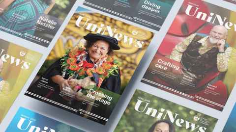 The cover of June 2026 UniNews, featuring Dr Abigail McClutchie