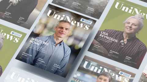 September UniNews cover, featuring Jay Marlowe