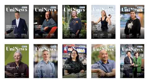 Compilation of UniNews 2024 covers