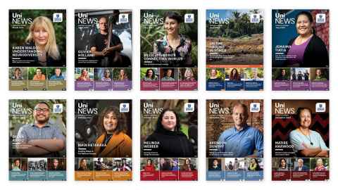 Covers of all the 2022 UniNews issues