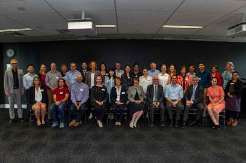 Penn State and University of Auckland participants in the November 2019 Research Collaboration Development Workshop