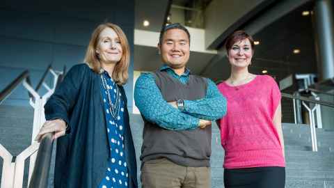 Dr Maureen Benson-Rea, Dr Michael Lee and Miriam Seifert. 