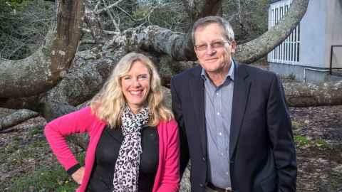 Prue Taylor and Associate Professor David Grinlinton