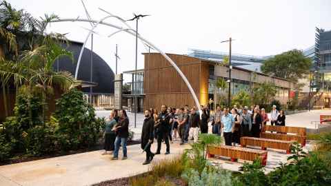 Dawn blessing at Wynyard St
