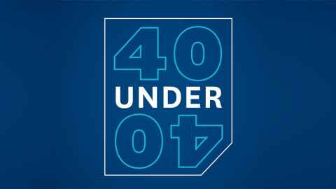 40 Under 40 logo