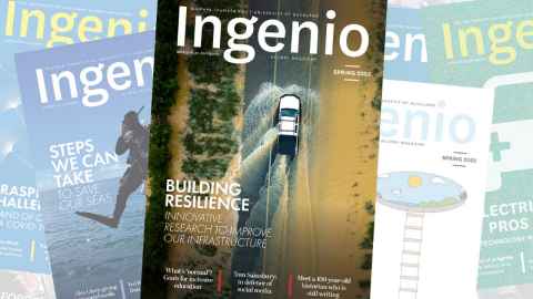 The spring 2023 issue of ingenio about infrastructure