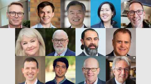 A montage of all members of the Business School Advisory Board