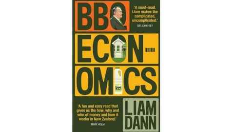 A picture of a book titled 'BBQ Economics' by Liam Dann