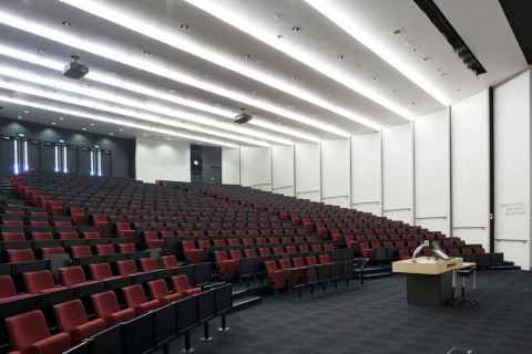 Inside the F&P Auditorium