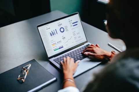 Person on a laptop