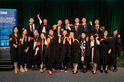 postgraduate students graduating