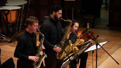 University Jazz Big Band performs at the Auckland Town Hall