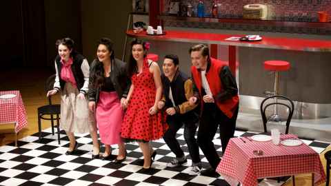 Voice students at the School of Music performing Opera Scenes in a 1950s American diner setting