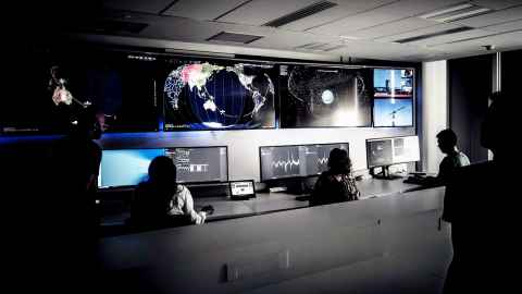 Research underway at the Mission Operation Control Centre (MOCC), Space Engineering Centre