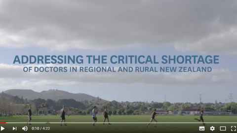 Addressing the critical shortage of doctors in regional and rural New Zealand
