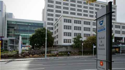 Auckland City Hospital, seen from the Grafton Campus.