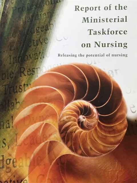 Cover of The Report of the Ministerial Taskforce on Nursing