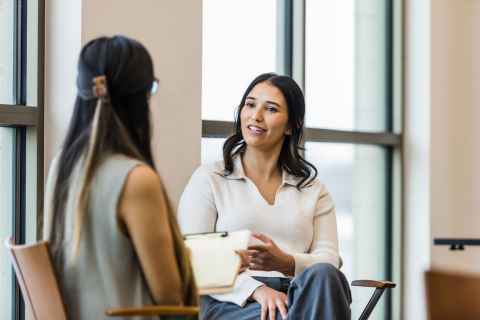 Women talking
