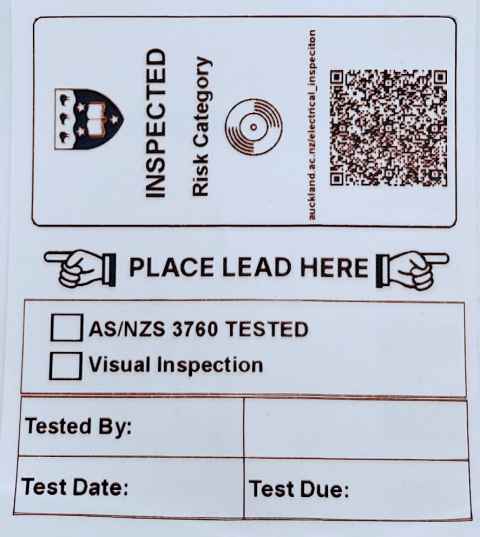 Sample T&T Label
