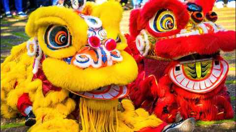 Dragon dancers