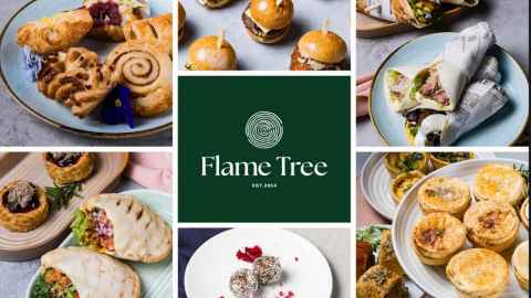 Flame Tree catering poster