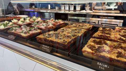 A selection of pizzas available at Needo