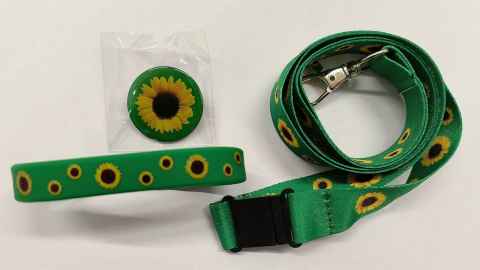 Hidden Disabilities Sunflower lanyard and badge