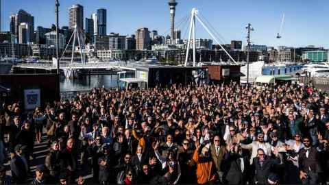 Hundreds of people at the Ride for Men's Mental health motorbike fundraiser