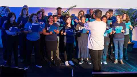 The staff choir