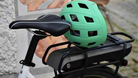 Electric bike and helmet