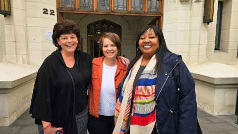 Photo L-R: Heather Seal(EA), Anne Du Plessis (EA Practice Lead) and Katlego Molibeli (EA)