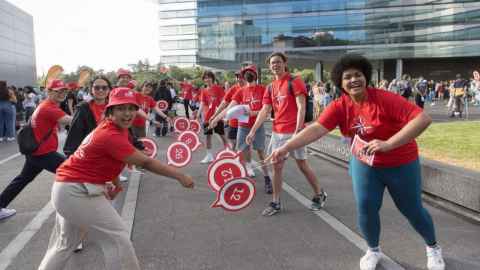 Photo of O Week helpers and volunteers.