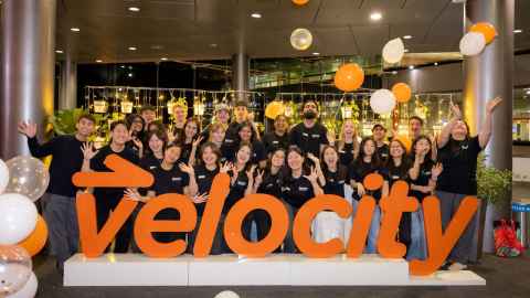 Velocity Ideas Challenge group photo.