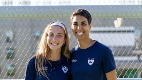 Photo of Jordan Townsend (L) and Alexis Pritchard (R). 