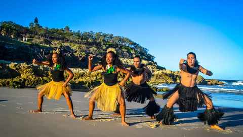 Photo of Rotuman performers. 