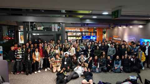 Group photo of students attending KiwiJam2026.