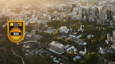 Aerial image of Auckland University