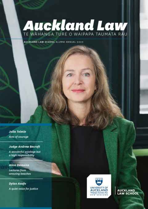 Front cover of Auckland Law Alumni Annual