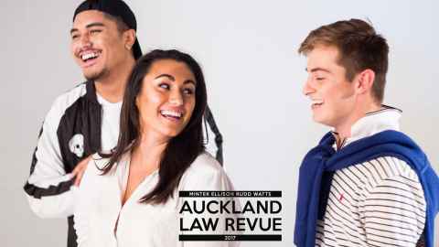 students participating in the Auckland Law Revue 