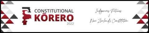 Constituational Kōrero event logo