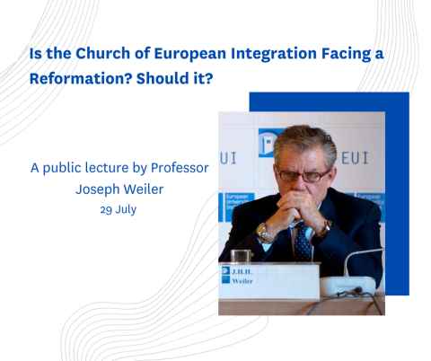 A small photo of Professor Weiler with the name and date of the lecture.